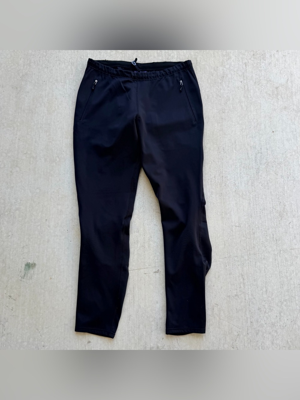 Patagonia Wind Shield Pants Women Size Medium Black Outdoor Stretch